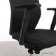 Silla Ergonómica Tapizada JM de Kunna Cabezal Negro