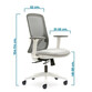 Silla Blanca Escritorio Ergonómica Lyon Silla Blanca Escritorio Ergonómica Lyon