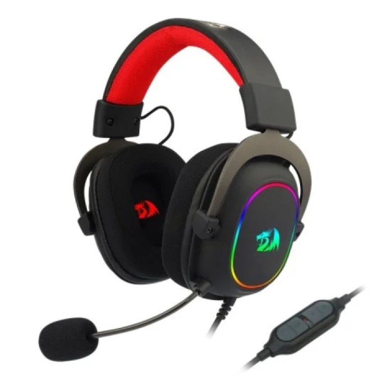 Redragon Zeus X Auriculares Gaming RGB 7.1 Virtual USB Negros