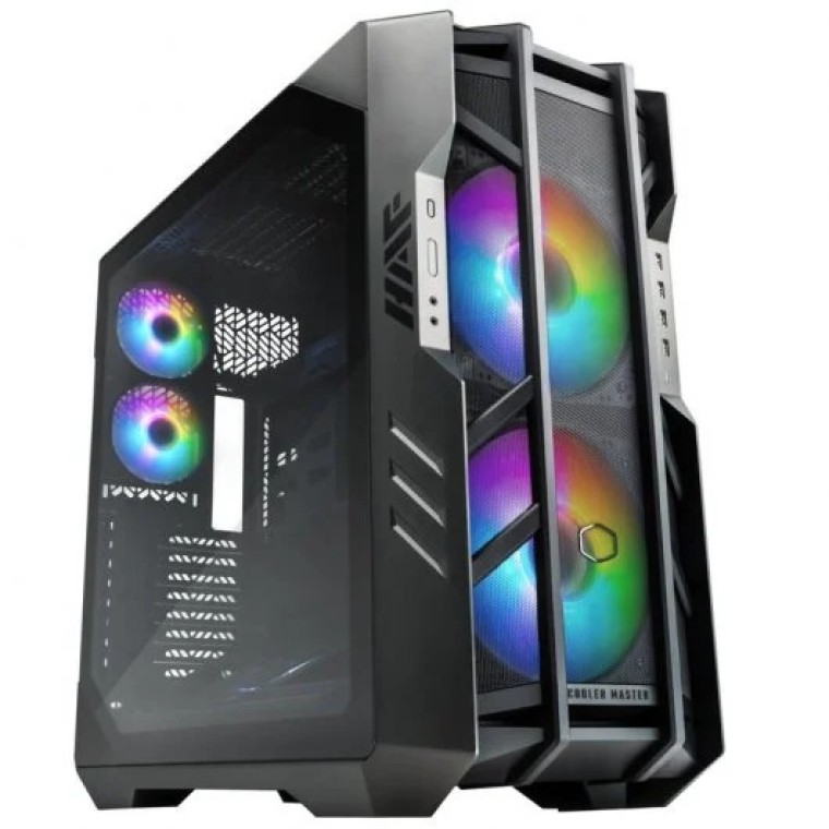 Cooler Master HAF 700 The Berserker Cristal Templado Full Tower USB 3.2 Gris Titanio