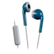 JVC HA-F19M Auriculares con Micrófono Azul