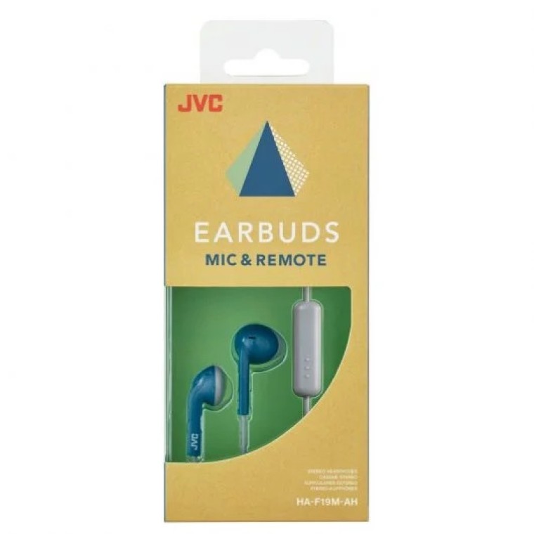 JVC HA-F19M Auriculares con Micrófono Azul