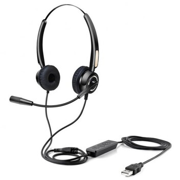 Urban Factory Movee USB Auriculares con Micrófono USB Negros