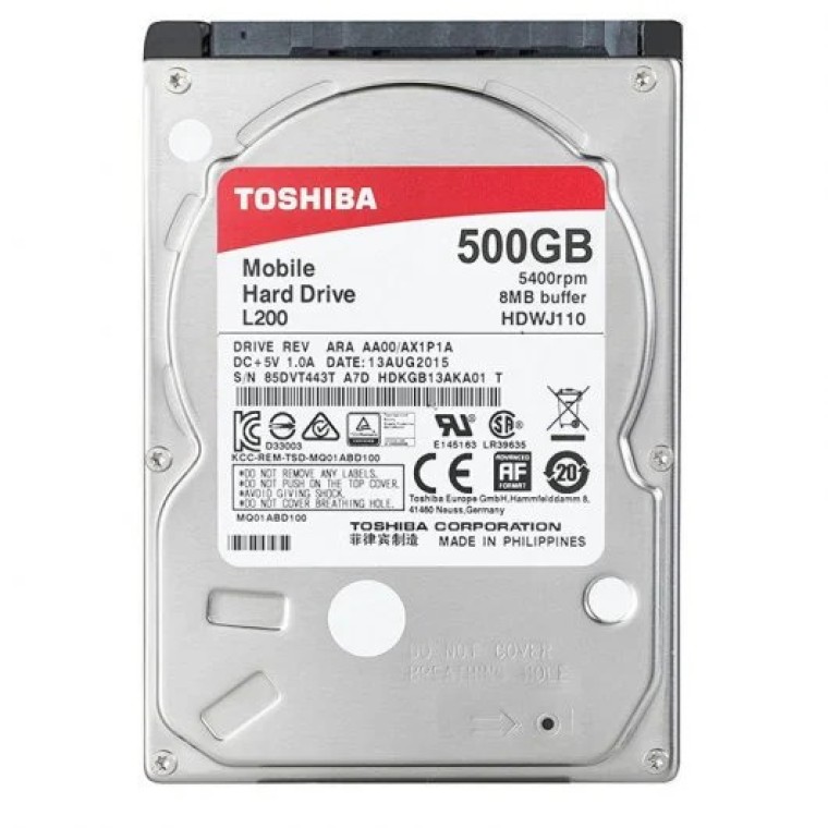 Toshiba L200 500GB 2.5" SATA