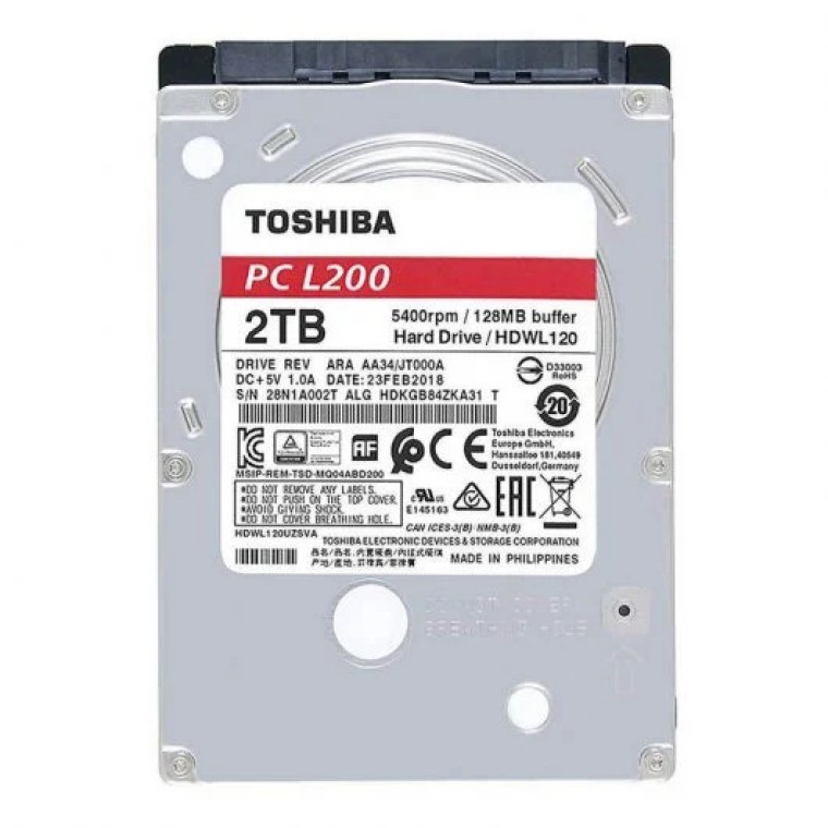 Toshiba L200 2.5" 2TB SATA 3