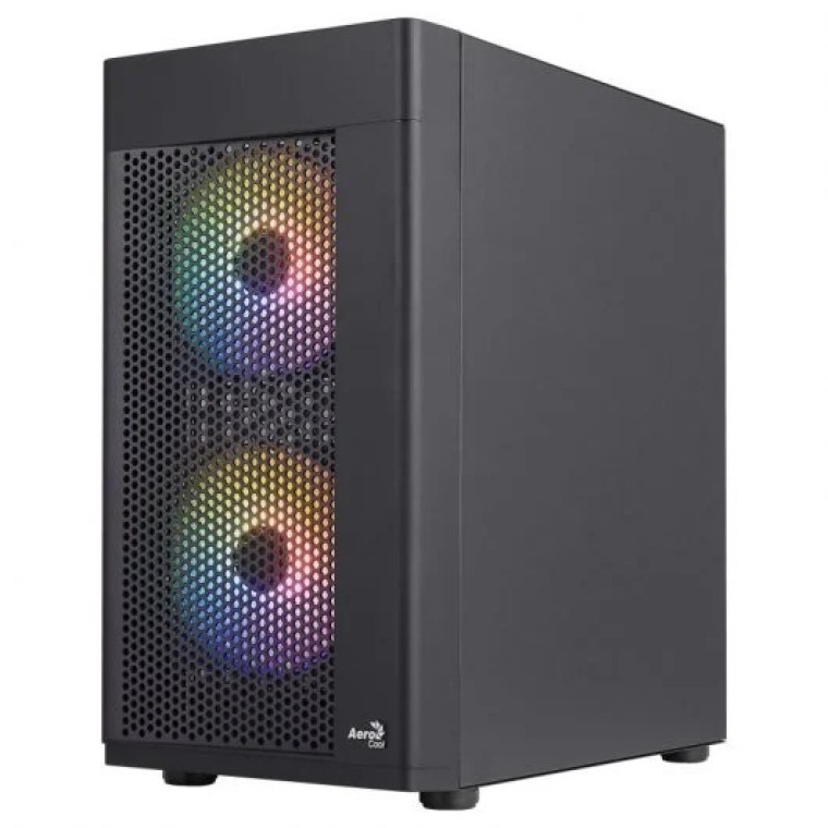 Aerocool HEXFORMBKV2 FRGB Cristal Templado USB 3.0 Negro