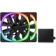 NZXT AER RGB 2 Ventiladores Dobles LED PWM 140mm Negro con Controlador de Iluminación