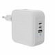 Fuente Alimentación Cargador USB-C GaN 70W Targus Hyper HJ1003WHWWGL 3xUSB-C 1xUSB-A Blanco ultracom