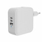 Fuente Alimentación Cargador USB-C GaN 70W Targus Hyper HJ1003WHWWGL 3xUSB-C 1xUSB-A Blanco ultracom