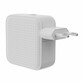 Fuente Alimentación Cargador USB-C GaN 70W Targus Hyper HJ1003WHWWGL 3xUSB-C 1xUSB-A Blanco ultracom