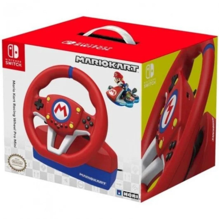 Pack Hori Mario Kart Racing Wheel Pro Mini Volante Nintendo Switch + Gioteck HC-9 Auriculares