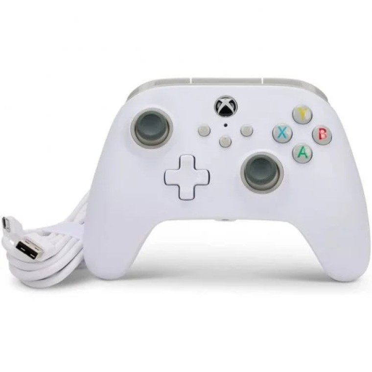 Power A Mando con Cable Blanco para Xbox Series X/S