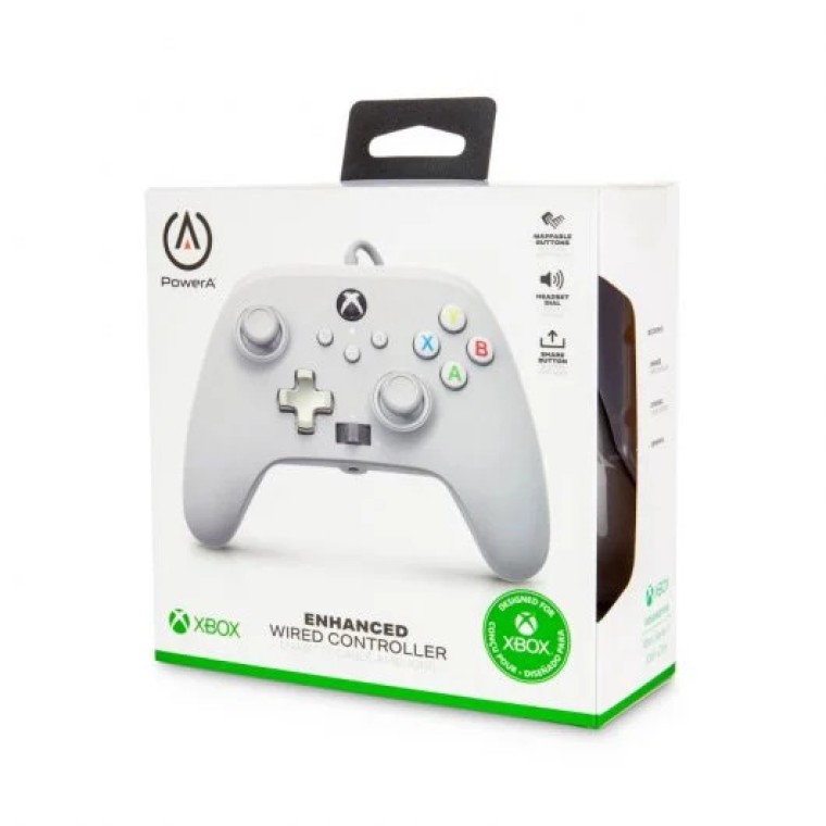 Power A Mando con Cable Blanco para Xbox Series X / S / Xbox One