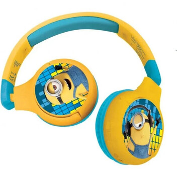 Lexibook Auriculares Infantiles Bluetooth 2 en 1 Minions