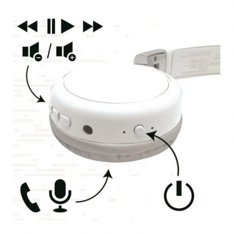 Lexibook Auriculares Infantiles Inalámbricos Blancos