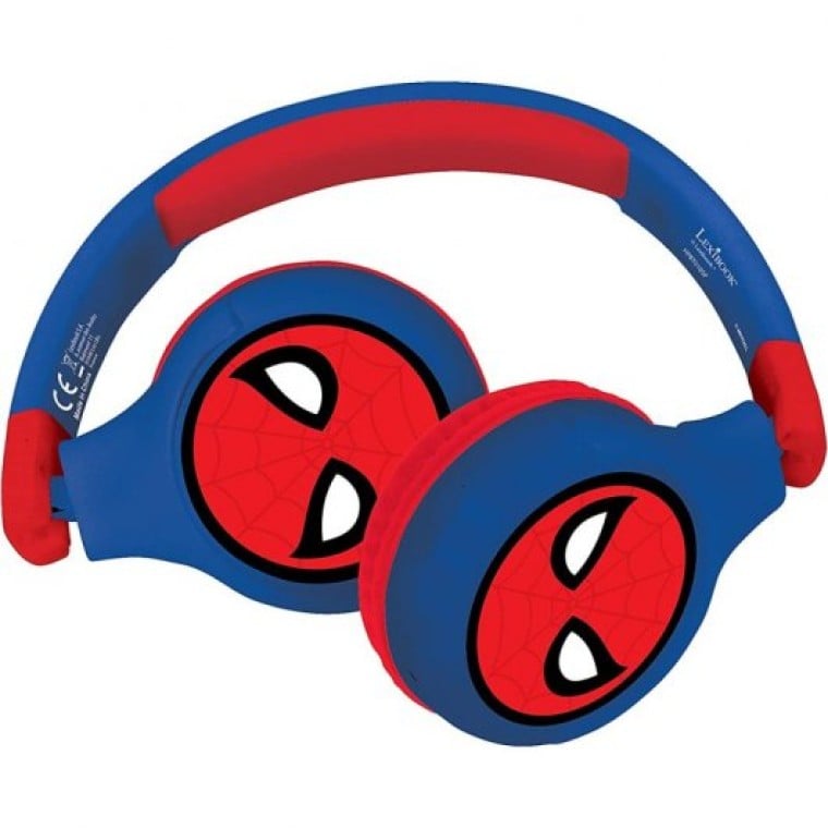 Lexibook Auriculares Infantiles Bluetooth 2 en 1 Spiderman