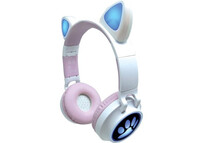 Lexibook Auriculares Infantiles Bluetooth LED con Orejas de Gato Lexibook Auriculares Infantiles Bluetooth LED con Orejas de Gato