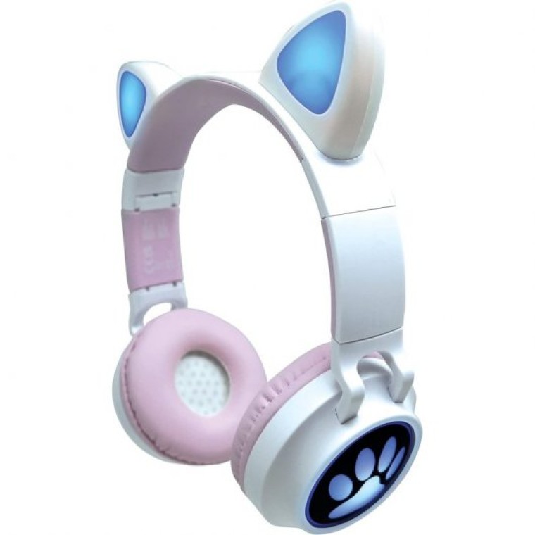 Lexibook Auriculares Infantiles Bluetooth LED con Orejas de Gato