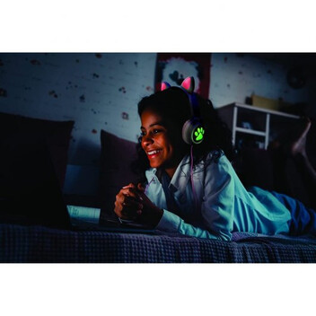 Lexibook Auriculares Infantiles Bluetooth LED con Orejas de Gato Lexibook Auriculares Infantiles Bluetooth LED con Orejas de Gato