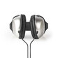 Nedis HPWD1201BK Auriculares Supraaurales con Cable Plata