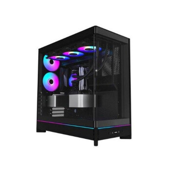 Torre PC Torre ATX Montech HS02 Pro Black Max Vent 175 mm Max VGA 420 mm Vidrio Templado Iluminación