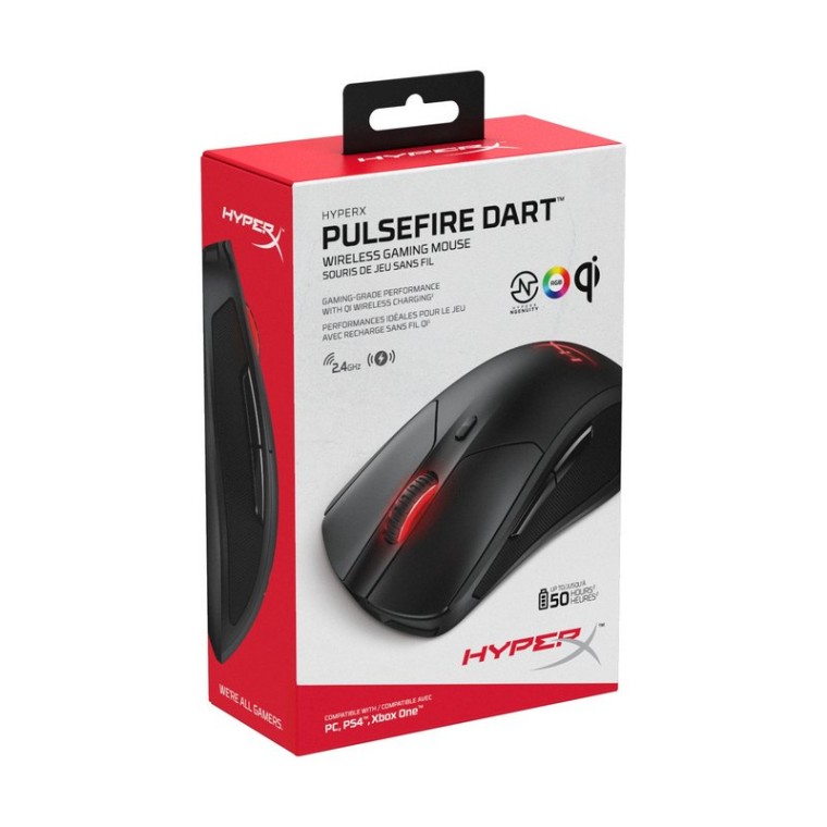 HyperX Pulsefire Dart Ratón Gaming Inalámbrico 16000DPI