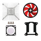 Xilence XC032 Ventilador CPU 92mm Rojo