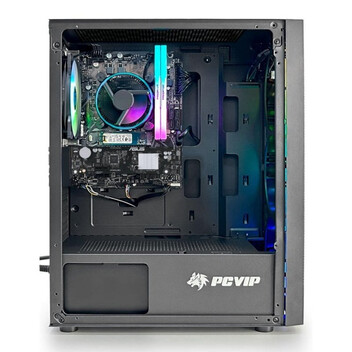 Ordenador Sobremesa PcVIP Gaming AMD Ryzen 5 5500 16GB 1TB SSD RX 9060 XT WiFi Windows 11 Pro