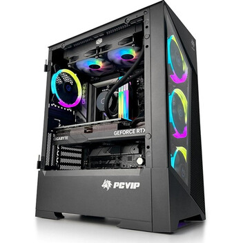 Ordenador Sobremesa PcVIP MH10 Frontal Glass AMD Ryzen 5 9600X 32GB DDR5 1TB SSD RX 9060 XT 16GB Win