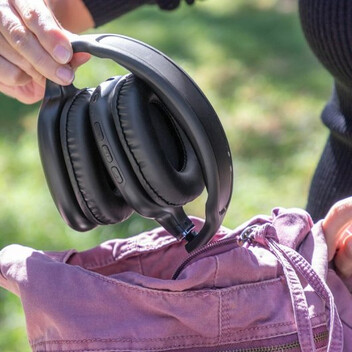 InnovaGoods Folbeat Auriculares Inalámbricos Plegables Negros