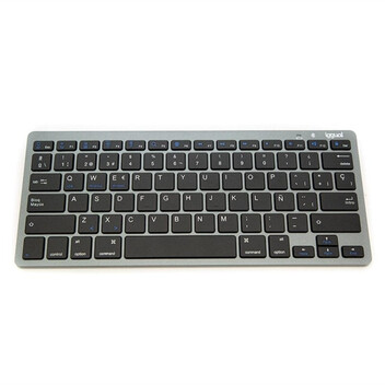 Teclado inalámbrico iggual TKL-BT Slim Layout ES Bluetooth compacto negro-gris