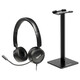 Iggual Dual Tech Set Auriculares con Micrófono + Soporte Negros