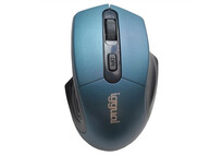 Iggual Ergonomic-L Ratón Óptico Inalámbrico 1600DPI Azul