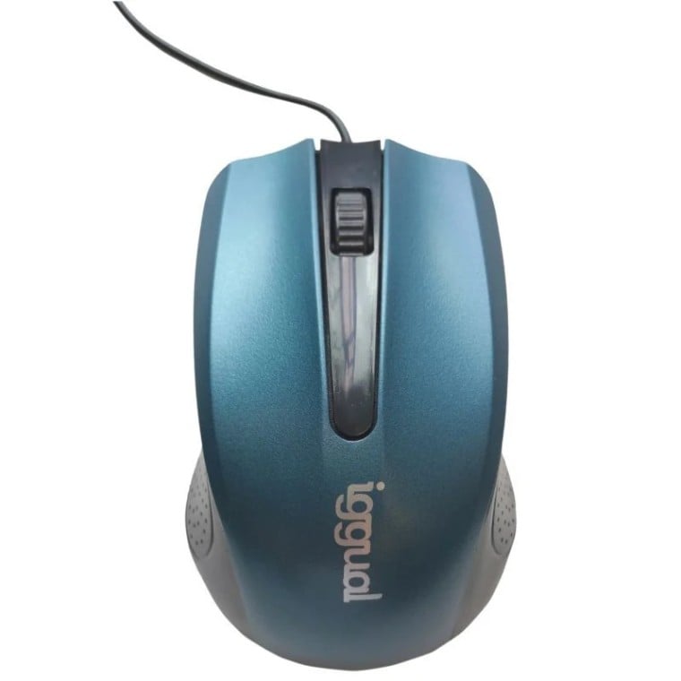 Iggual Com-Ergonomic-RL Ratón Óptico 800DPI Azul