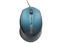 Iggual Com-Ergonomic-R Ratón Óptico 800DPI Azul