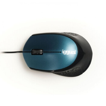 Iggual Com-Ergonomic-R Ratón Óptico 800DPI Azul Iggual Com-Ergonomic-R Ratón Óptico 800DPI Azul