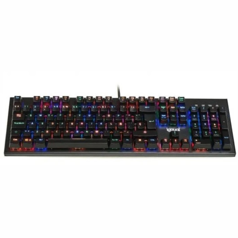 Iggual Obsidian Teclado Gaming Mecánico RGB Switch Outemu Azul