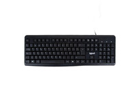 Teclado de membrana iggual CK-BASIC2-105T Layout ES USB completo negro silencioso