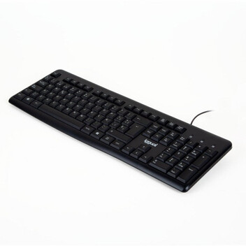 Teclado de membrana iggual CK-BASIC2-105T Layout ES USB completo negro silencioso