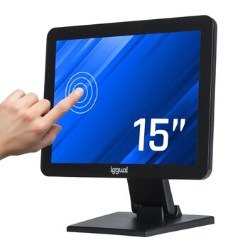 Monitor Iggual MTL15X 15″ 1024x768 60Hz TFT LCD Táctil Capacitativo VESA HDMI VGA USB