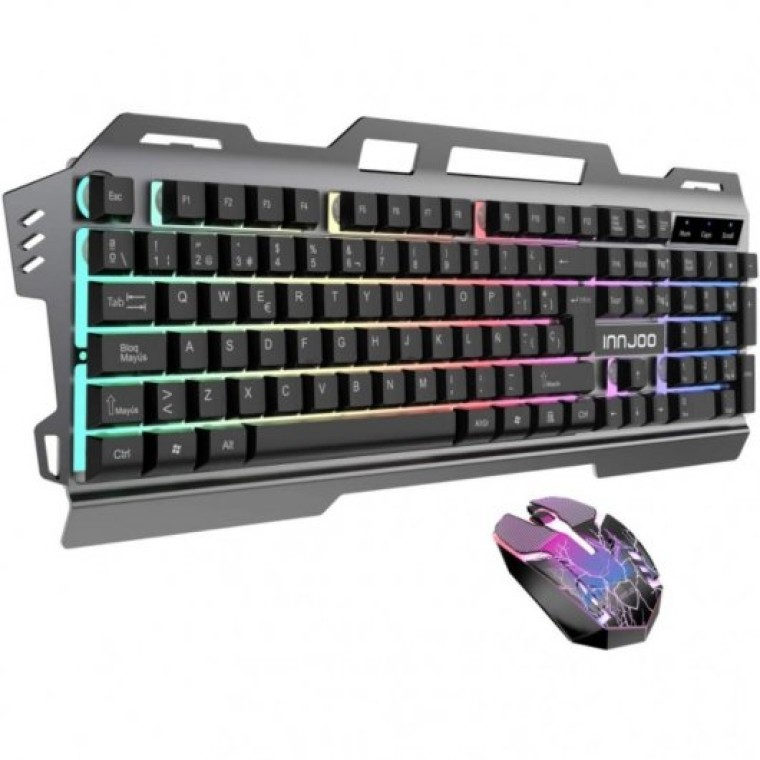 Innjoo IJ-SET GAMING BK Combo Gaming de Teclado + Ratón Óptico