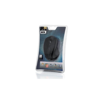 Ratón iBox i005 PRO Inalámbrico Laser 1600 DPI Negro Ambidiestro Rueda Nano Receptor