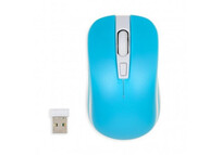 Ratón iBox LORIINI Inalámbrico RF 1600 DPI Azul-Blanco ambidiestro ruedas verticales