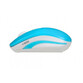 Ratón iBox LORIINI Inalámbrico RF 1600 DPI Azul-Blanco ambidiestro ruedas verticales