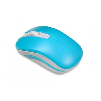 Ratón iBox LORIINI Inalámbrico RF 1600 DPI Azul-Blanco ambidiestro ruedas verticales