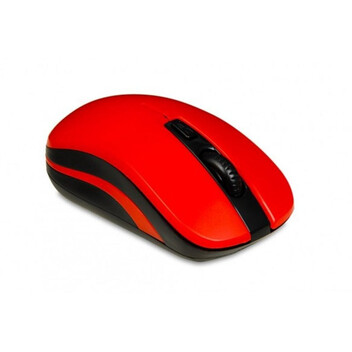 Ratón iBox LORIINI RF inalámbrico 1600DPI Negro Rojo ambidiestro rueda nano receptor