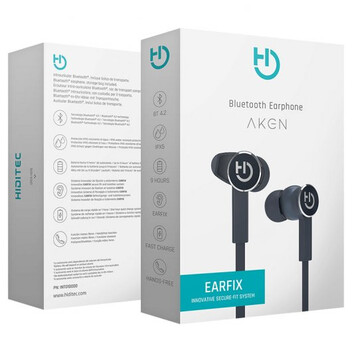 Hiditec Aken Auriculares Bluetooth Gris Hiditec Aken Auriculares Bluetooth Gris