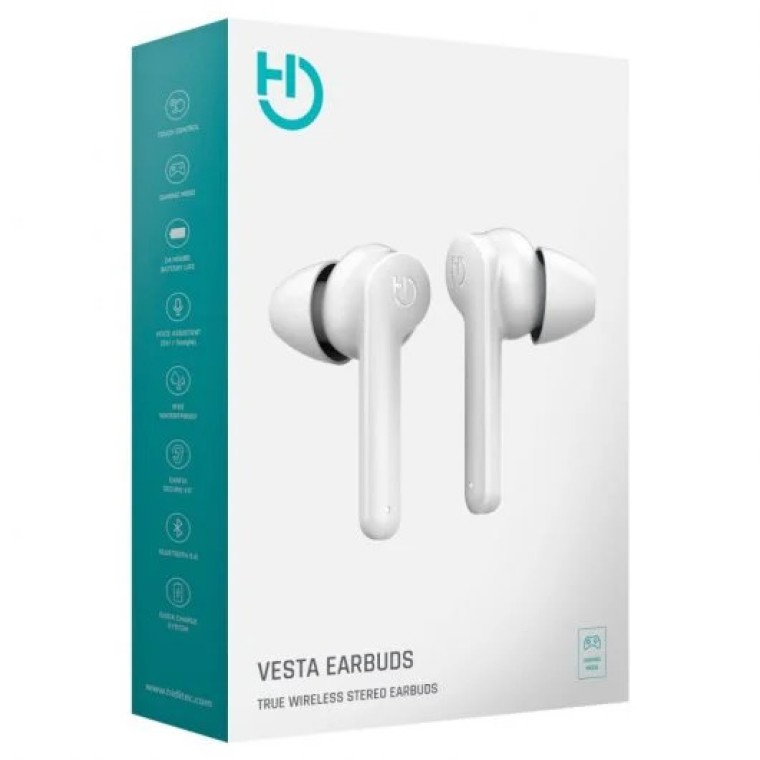 Hiditec Vesta Auriculares Bluetooth Blancos