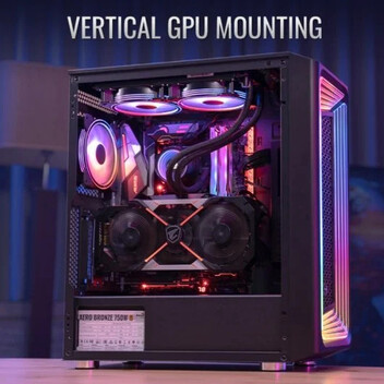 Aerocool Interstellar Torre ATX RGB Cristal Templado USB 3.0 Negra
