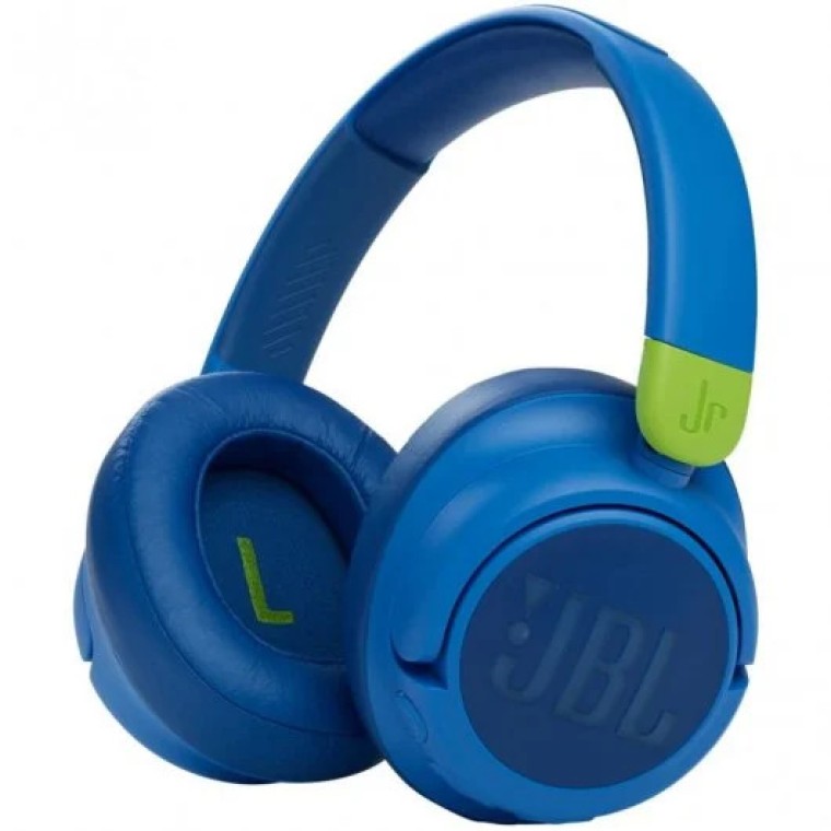 JBL JR 460NC Auriculares Supraaurales Inalámbricos para Niños con Cancelación del Ruido Azules